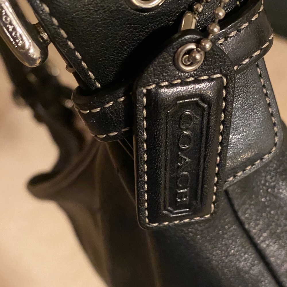 Coach Black Leather Hobo Bag - Picture 8 of 10